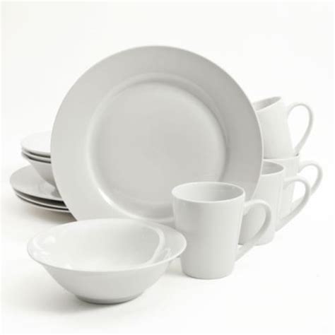 Gibson Home Noble Court 12 Piece Dinnerware Set White