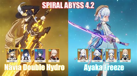 C0 Navia Double Hydro C0 Ayaka Furina Freeze Spiral Abyss 4 2