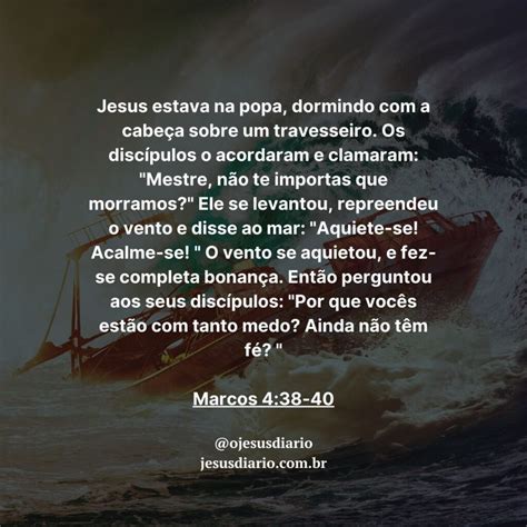 Jesus Acalma A Tempestade 7 Aplicações De Estudo