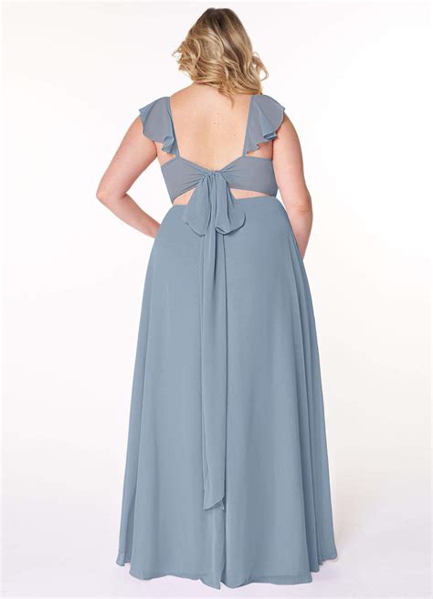 Dusty Blue Azazie Everett Bridesmaid Dresses Azazie