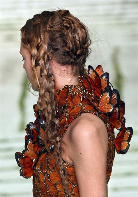 A White Carousel Butterfly Dress Alexander Mcqueen Mcqueen