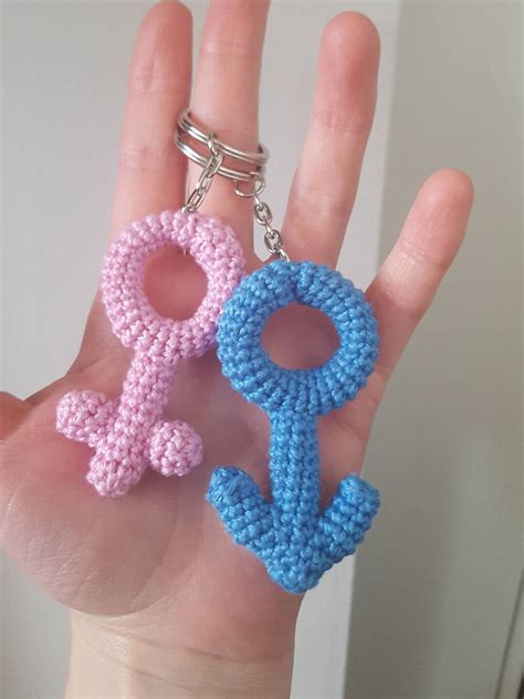 Gender Sex Symbol Sign Crochet Amigurumi Keychain Keyring Key Etsy