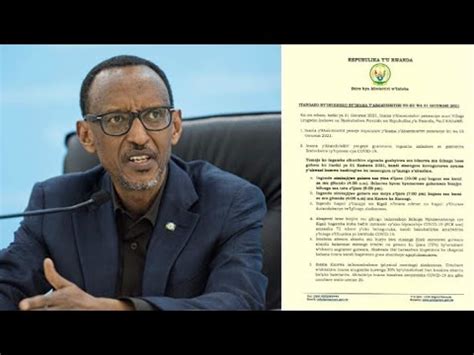 Itangazo Ryihutirwa Riturutse Mu Biro Bya Perezida Kagame Nonaha