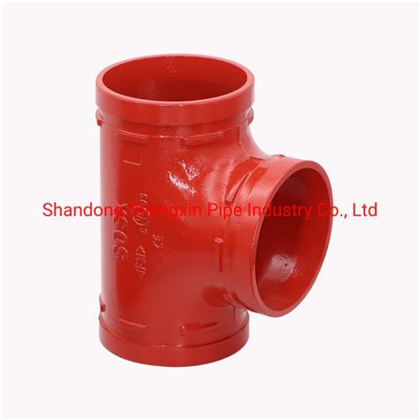 Ductile Iron Grooved Fittings And Degree Equal Tee Fm Ul And Ce For