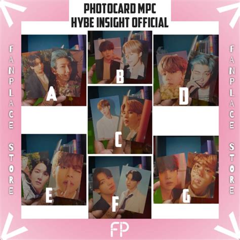 Jual Official Photocard Bts Mpc Hybe Insight Pc Mpc Bts Official Pc