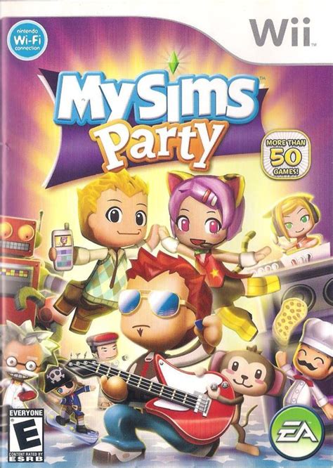 Mysims Party 2009 Wii Box Cover Art Mobygames