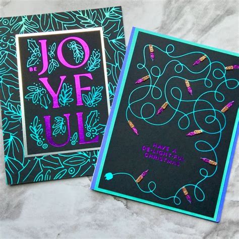 Joyful Glimmer Hot Foil Plate From The De Light Ful Christmas Collection By Yana Smakula