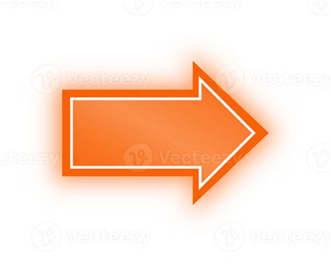 Neon Oranje Pijl Banier Neon Pijl 10928127 PNG