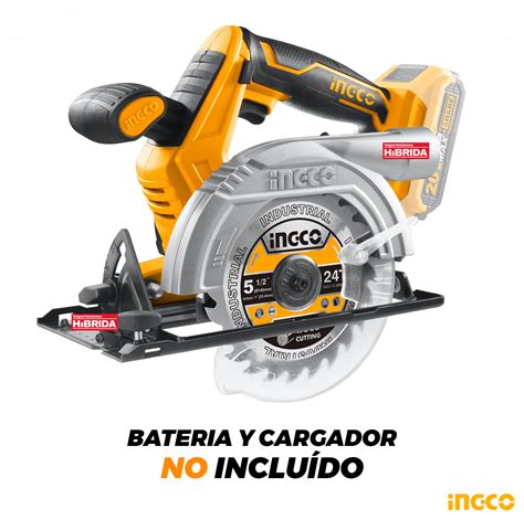 Ripley SIERRA CIRCULAR INGCO 20V CORTADOR 5 ½ INALÁMBRICA INDUSTRIAL