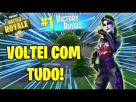 DEPOIS DE MUITO TEMPO SEM JOGAR FORTNITE VOLTEI TUDO GANHEI A