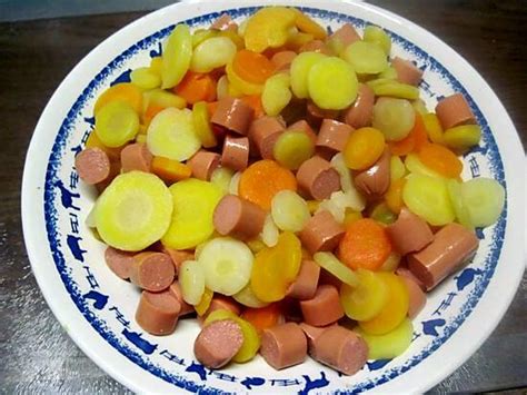 Recette de Méli mélo de carottes aux snacks