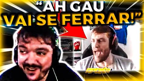 QUANDO FICA SÓ O GAULES e o APOKA NA LIVE Momentos Engraçados YouTube