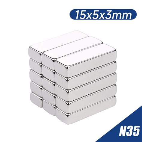 Neodym Magnete N35 Quader Magnet Plättchen Flache Scheiben Stabmagnet