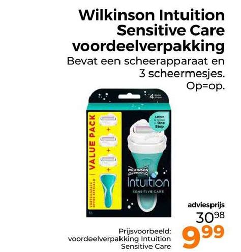 Wilkinson Intuition Sensitive Care Voordeelverpakking Aanbieding Bij