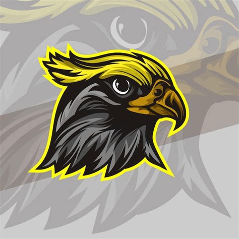 Premium Vector Bald Eagle Or Hawk Head Mascot Graphic Gaming Logo