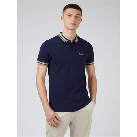 Ben Sherman House Collar Polo Shirt Marine Georges Big Mans