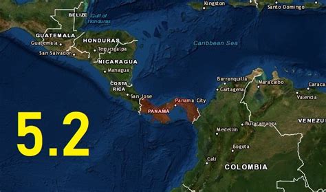 Sismo de magnitud 5 2 sorprende a Panamá este jueves Alerta Mundial