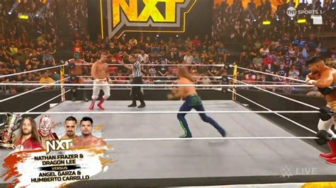 Dragon Lee Nathan Frazer Vs Angel Garza Humberto Carrillo Wwe Nxt