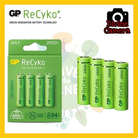 GP ReCyko Battery 2600mAh AA 4 Battery Pack Lazada