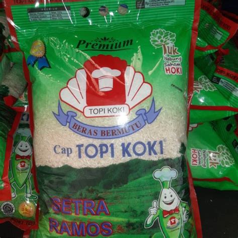 Jual Beras Topi Koki Setra Ramos 5 Kg Shopee Indonesia