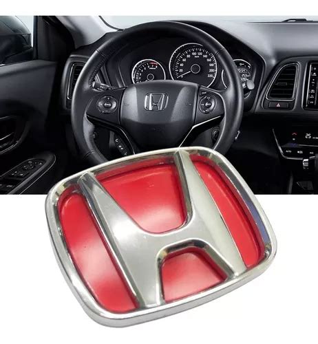 Emblema Cromado H Cromado Para Volante Civic Hrv Fit Crv Parcelamento