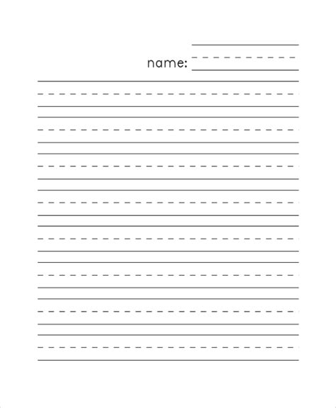 Lined Handwriting Paper Printable Pdf Madison S Paper Templates