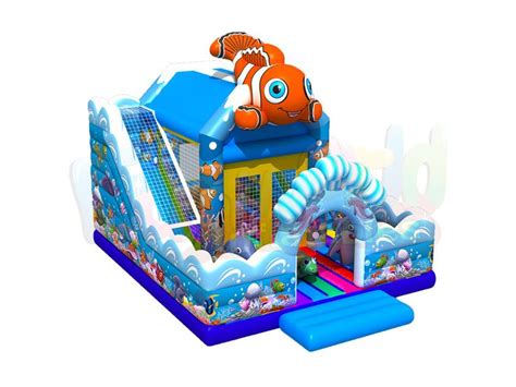 Outdoor Bouncy Nemo Fish Inflatable Disney Finding Nemo Vinyl