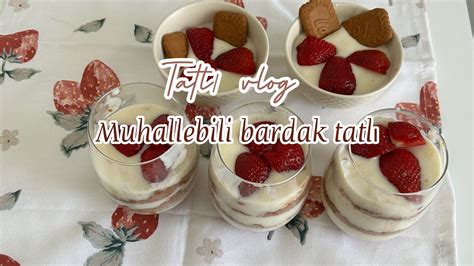 Muhallebili bardak tatlı Lotus bisküvi Pratik bir tatlı misafirler