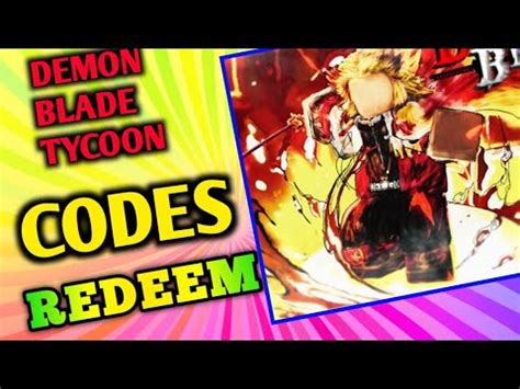 All Secret Demon Blade Tycoon Codes 2023 Codes For Demon Blade