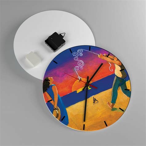 Horloge Murale Arttor Plus Qu Une Toile Dans Le Ciel Cadran