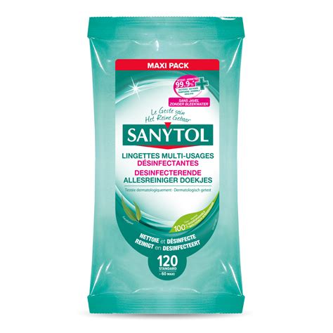 Lingettes D Sinfectantes Multi Usages Maxi Format Eucalyptus Sanytol