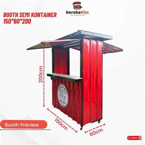 Jual Booth Semi Container Makanan Di Seller Gerobakita Solodiran Kab