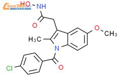 1H Indole 3 Acetamide 1 4 Chlorobenzoyl N Hydroxy 5 Methoxy 2 Methyl