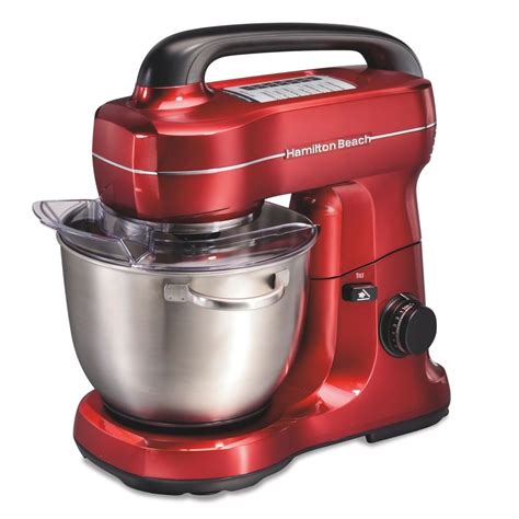 Hamilton Beach Stand Mixer, 7 Speeds with Whisk, Dough Hook, Flat ...