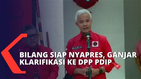 Bilang Siap Nyapres Di 2024 Ganjar Pranowo Klarifikasi Ke Kantor DPP