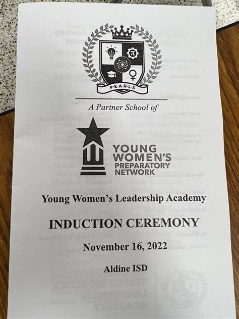 2022 2023 Pearls Induction Ceremony Aldine Young Womens