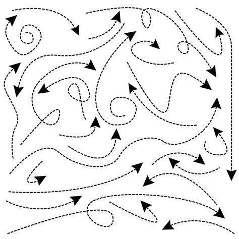 Dotted Line Arrows On White Background Vector Illustration Eps 10