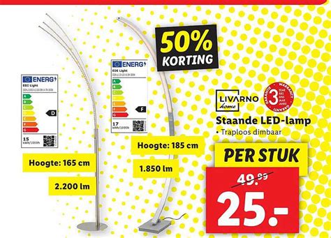 Livarno Home Staande LED Lamp 50 Korting Aanbieding Bij Lidl 1Folders Nl