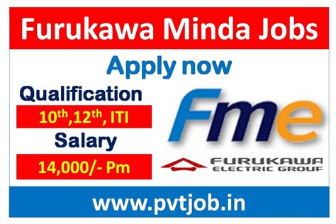 Furukawa Minda Electric Jobs Th Th And Iti Pass Jobs Pvtjob