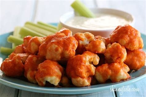 Spicy Buffalo Cauliflower Bites Skinnytaste