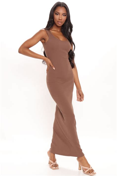 Mulberry Street Maxi Dress Mocha Fashion Nova Dresses Fashion Nova