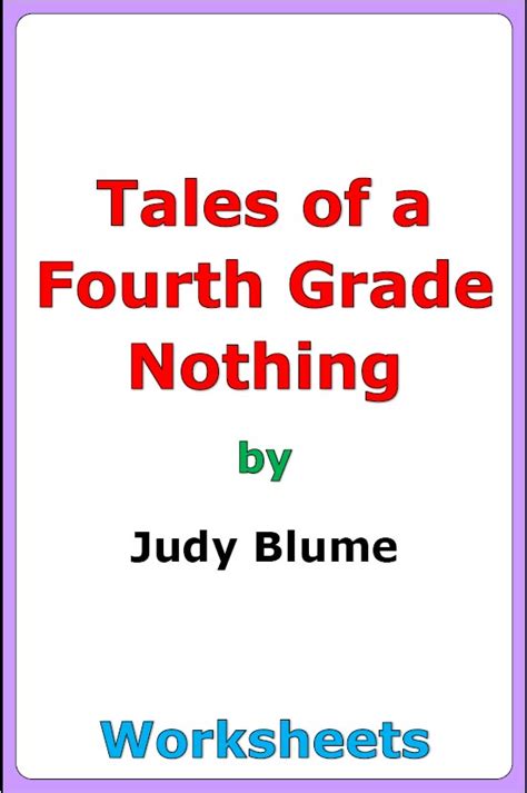 Judy Blume "Tales of a Fourth Grade Nothing" worksheets | Made By Teachers