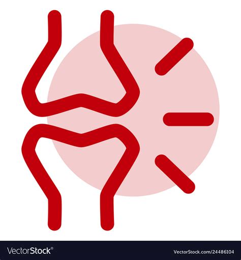 Infographics element of osteochondrosis symptoms Vector Image