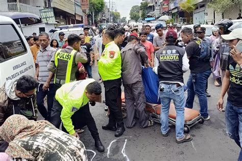 Tak Disangka Sangka Kecelakaan Tunggal Di Jalan Raya Muharto Malang