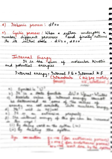 SOLUTION Handwritten Notes Of Thermodynamics Studypool