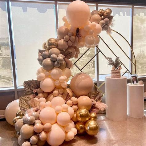Yeknu 102Pcs Nude Blush Balloon Garland Double Stuffed Ivory Apricot