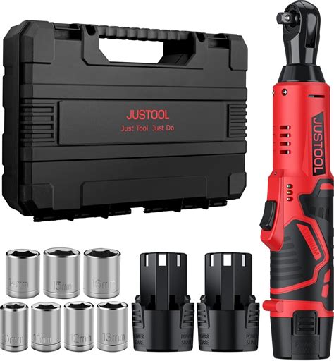 Justool Cl Cliquet Lectrique Sans Fil V Avec Batteries De