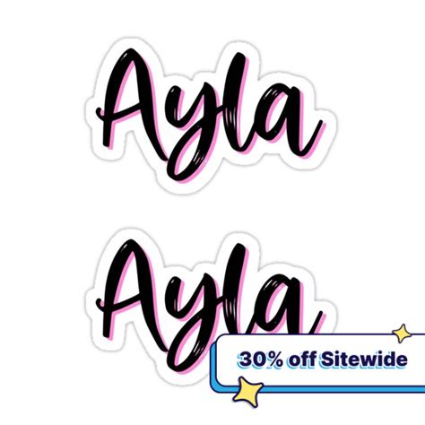 Ayla Sticker For Sale By A Personalised In 2024 Stickers Vinyl