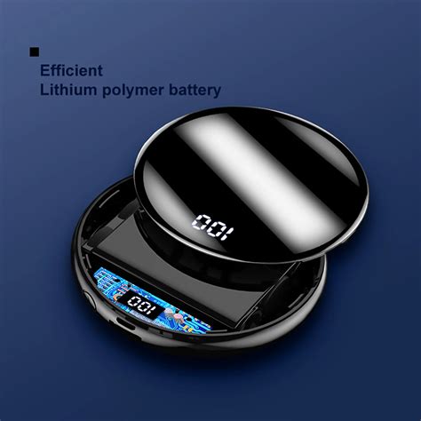 Мини Круглый Портативный внешний аккумулятор микро Usb зарядка