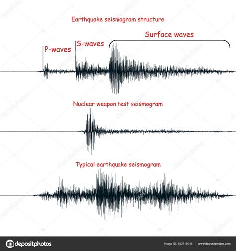 Seismogram Graph Set Stock Vector Image By ©cortex Projections 153715046